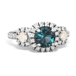 Alexandrite Regal Halo 14K White Gold ring R5350