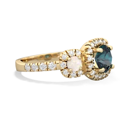 Alexandrite Regal Halo 14K Yellow Gold ring R5350