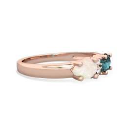 Alexandrite Pear Bowtie 14K Rose Gold ring R0865