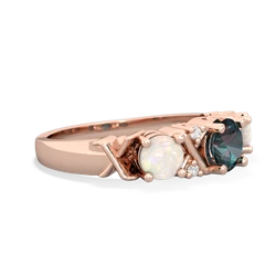 Alexandrite Hugs And Kisses 14K Rose Gold ring R5016