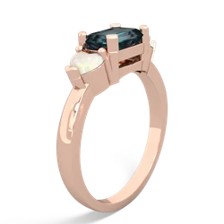 Alexandrite Three Stone 14K Rose Gold ring R5235