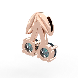 Alexandrite Sweet Cherries 14K Rose Gold pendant P7001