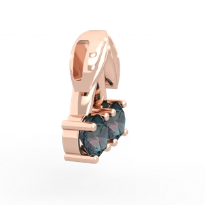 Alexandrite Sweet Cherries 14K Rose Gold pendant P7001