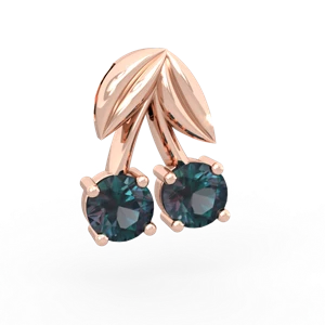 Alexandrite Sweet Cherries 14K Rose Gold pendant P7001