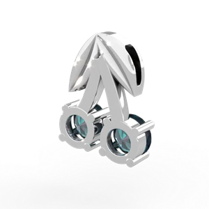 Alexandrite Sweet Cherries 14K White Gold pendant P7001
