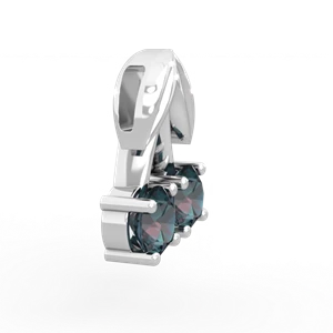 Alexandrite Sweet Cherries 14K White Gold pendant P7001