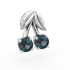 Alexandrite Sweet Cherries 14K White Gold pendant P7001