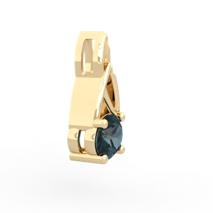 Alexandrite Celtic Trinity Knot 14K Yellow Gold pendant P2389