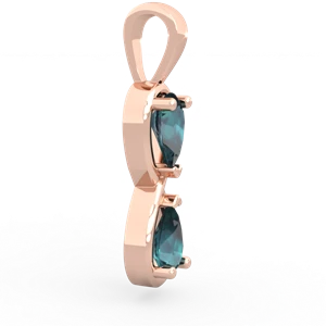 Alexandrite Infinity 14K Rose Gold pendant P5050