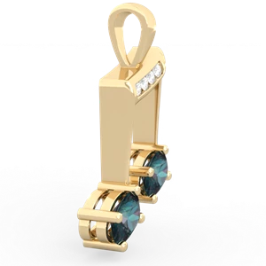 Alexandrite Color Of Music 14K Yellow Gold pendant P3334