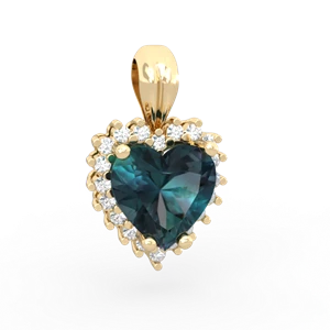 matching pendants - Sparkling Halo Heart