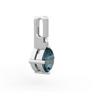 Alexandrite Simply Elegant 14K White Gold pendant P2489