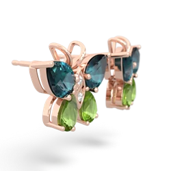 Alexandrite Butterfly 14K Rose Gold earrings E2215