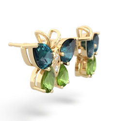 Alexandrite Butterfly 14K Yellow Gold earrings E2215