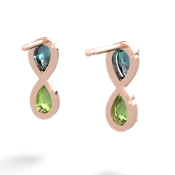 Alexandrite Infinity 14K Rose Gold earrings E5050