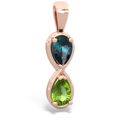 Alexandrite Infinity 14K Rose Gold pendant P5050