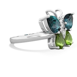 Alexandrite Butterfly 14K White Gold ring R2215