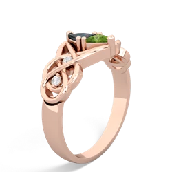 Alexandrite Keepsake Celtic Knot 14K Rose Gold ring R5300