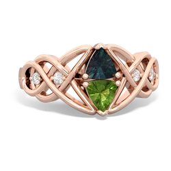 Alexandrite Keepsake Celtic Knot 14K Rose Gold ring R5300