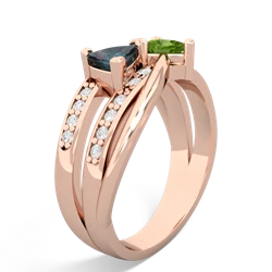 Alexandrite Bowtie 14K Rose Gold ring R2360