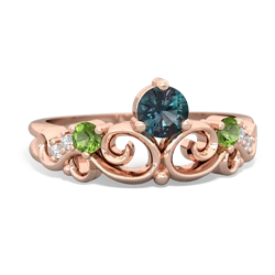 Alexandrite Crown Keepsake 14K Rose Gold ring R5740