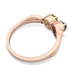 Alexandrite Side By Side 14K Rose Gold ring R3090