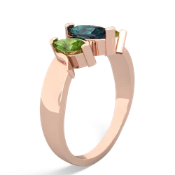 Alexandrite Three Peeks 14K Rose Gold ring R2433