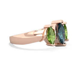 Alexandrite Three Peeks 14K Rose Gold ring R2433