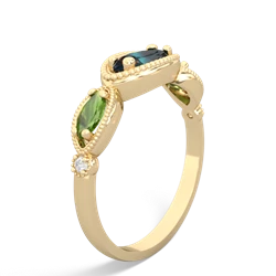Alexandrite Milgrain Marquise 14K Yellow Gold ring R5700