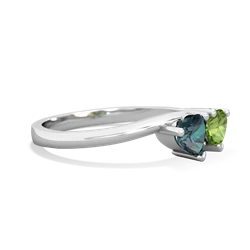 Alexandrite Sweethearts 14K White Gold ring R5260