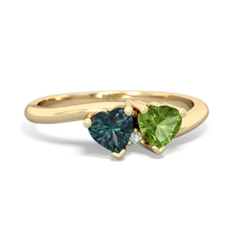 Alexandrite Sweethearts 14K Yellow Gold ring R5260