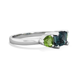 Alexandrite Three Stone 14K White Gold ring R5235