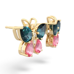 Alexandrite Butterfly 14K Yellow Gold earrings E2215