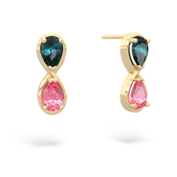 Alexandrite Infinity 14K Yellow Gold earrings E5050