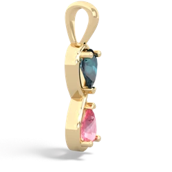 Alexandrite Infinity 14K Yellow Gold pendant P5050