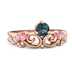 Alexandrite Crown Keepsake 14K Rose Gold ring R5740