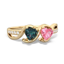 Alexandrite Side By Side 14K Yellow Gold ring R3090