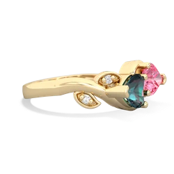 Alexandrite Floral Elegance 14K Yellow Gold ring R5790