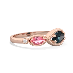 Alexandrite Milgrain Marquise 14K Rose Gold ring R5700