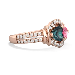 Alexandrite Art-Deco Keepsake 14K Rose Gold ring R5630