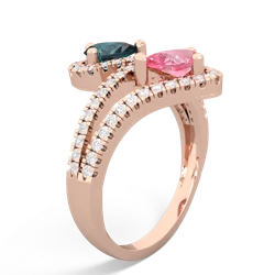 Alexandrite Diamond Dazzler 14K Rose Gold ring R3000