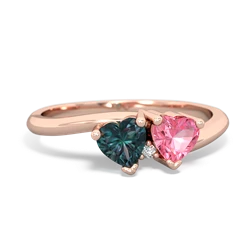 Alexandrite Sweethearts 14K Rose Gold ring R5260