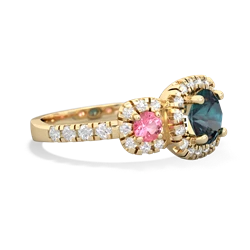 Alexandrite Regal Halo 14K Yellow Gold ring R5350