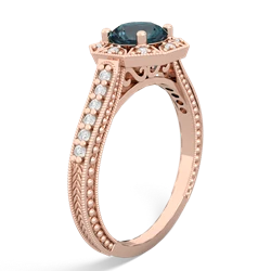 Alexandrite Art-Deco Starburst 14K Rose Gold ring R5520