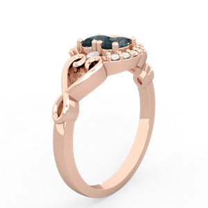 Alexandrite Love Nest 14K Rose Gold ring R5860