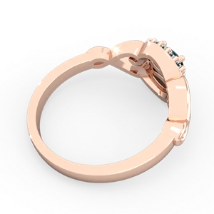 Alexandrite Love Nest 14K Rose Gold ring R5860