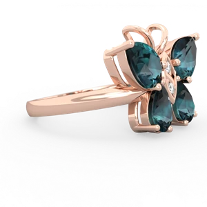 Alexandrite Butterfly 14K Rose Gold ring R2215
