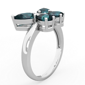 Alexandrite Butterfly 14K White Gold ring R2215