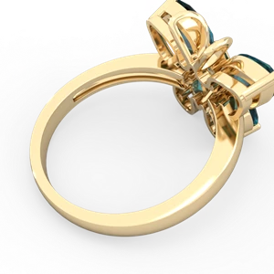 Alexandrite Butterfly 14K Yellow Gold ring R2215