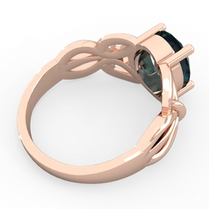 Alexandrite Celtic Knot Cocktail 14K Rose Gold ring R2377